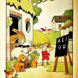 From children's book 'Alphabet' by Benjamin Rabier (Paris: 1925)